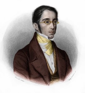 Etienne Joseph Louis Garnier-Pagesin (Garnier Pages) (1801-1841), ranskalaisen poliitikon muotokuva. Louis de Cormenin Timonin teoksessa LIBRE DES SPEAKERS. 1842. Yksityinen kokoelma. tekijältä French School