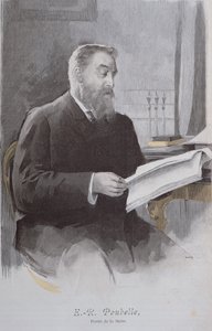 Eugene Poubellen (1831-1907) muotokuva La Revue Illustreesta. 15. kesäkuuta 1893 (värikaiverrus) tekijältä French School