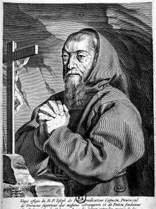 Kapusiinisaarnaajan isä Joosefin (1577-1638) muotokuva. tekijältä French School