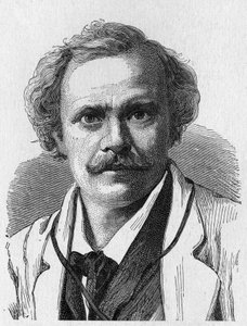 Félix Nadarin (1820 - 1910) muotokuva - "" Tiedealbumissa; maineikkaat tutkijat; Suuria löytöjä””” 1896. tekijältä French School