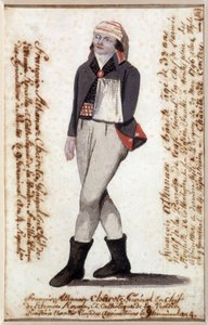 Muotokuva Francois Athanasesta (Francois-Athanase) Charette de la Contriesta (1763-1796), käsi huivissa, Vendeen rojalistinen johtaja - Musee Dobree, Nantes tekijältä French School