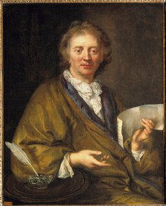 Ranskalaisen säveltäjän ja urkurin Francois Couperinin (1668-1733), dit Couperin le Grandin muotokuva. Anonyymi maalaus 1600-luvulta. öljy kankaalle, 90 x 73 cm. - Muotokuva Francois Couperinista (1668-1733), joka tunnetaan nimellä Couperin Great, ranskala tekijältä French School