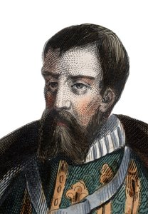 Muotokuva Francois I de Lorrainesta (1519-1563), Guisen herttua, Aumalen herttua, ranskalainen sotilas ja poliitikko. tekijältä French School