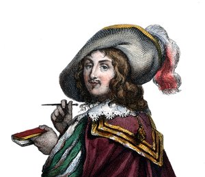 La Rochefoucauldin herttua, Marcillacin prinssi (1613-1680), ranskalainen kirjailija Francois VI:n muotokuva. tekijältä French School