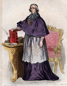 Muotokuva Francois de Pons de Salignac de La Mothe Fenelonista (1651-1715), ranskalainen arkkipiispa, teologi, runoilija ja kirjailija. tekijältä French School