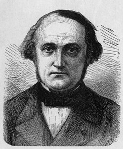 François-Clément Sauvagen (1812 - 1872), ranskalaisen insinöörin ja järjestelmänvalvojan muotokuva julkaisussa "Album de la Science; maineikkaat tiedemiehet; Suuria löytöjä””” 1896. tekijältä French School