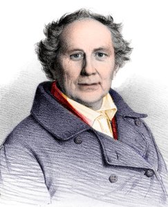 Friedrich Wilhelm August Argelanderin (1799-1875), saksalaisen tähtitieteilijän muotokuva tekijältä French School