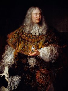 Muotokuva Gabriel de Rochechouartista (1600-1677) upeassa puvussa Pyhän Hengen ritarikunnan ritarina tekijältä French School