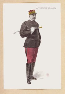 Kenraali Jacques Duchesnen (1837-1918) muotokuva (kaiverrus) tekijältä French School