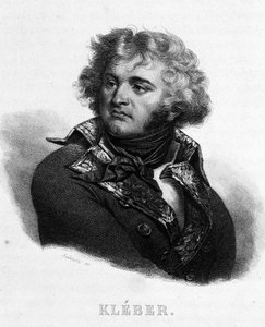 Kenraali Jean Baptiste Kléberin (1753 - 1800) muotokuva - Thiersin "" Revolution francaise" -kirjassa. 1800-luvulla tekijältä French School
