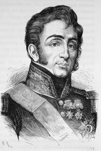 Kenraali Lamarquen (1770 - 1832) muotokuva - Henri Martinin "Ranskan historiassa" tekijältä French School