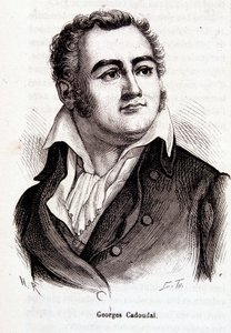 Georges Cadoudalin muotokuva - kaiverrus tekijältä French School
