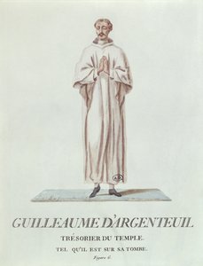 Temppelin rahastonhoitajan Guillaume dArgenteuilin muotokuva hänen haudassaan, 1786 (wc paperilla)