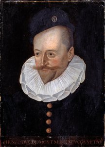 Henri I:n muotokuva Montmorencyn herttuasta, Connetable Ranskasta (1534-1614) 1500-luvun ranskalaisen koulukunnan maalaus. Himmeä. 0,31 x 0,22 m. Versailles, Versaillesin linnat ja Trianon tekijältä French School