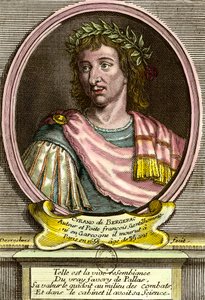 Hercules Savinienin muotokuva by Cyrano de Bergerac (1619 - 1655) ranskalainen kirjailija. tekijältä French School