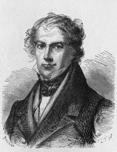 Ranskalaisen fyysikon J. B. Biotin (1774 - 1862) muotokuva - Album de la Science -julkaisussa; maineikkaat tiedemiehet; Suuria löytöjä””” 1896. tekijältä French School