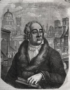 Jacques-Antoine Dulauren (Jacques Antoine) (1755-1835) muotokuva ranskalainen arkeologi ja historioitsija - Jacques Antoine Dulauren kaiverrus "Pariisin fyysinen, siviili- ja moraalinen historia: ensimmäisistä historiallisista ajoista nykypäivään". 1853 tekijältä French School