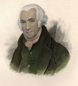 Muotokuva James Wattista (1736-1819), skotlantilainen insinööri ja mekaanikko. in "" Portraits des Hommes hyödyllinen" tekijältä French School