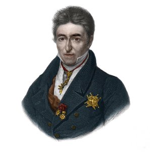 Muotokuva Jean Baptiste (Jean-Baptiste), Comte de Villele (1773-1854), ranskalainen poliitikko. Louis de Cormenin Timonin teoksessa LIBRE DES SporERS. 1842. Yksityinen kokoelma. tekijältä French School