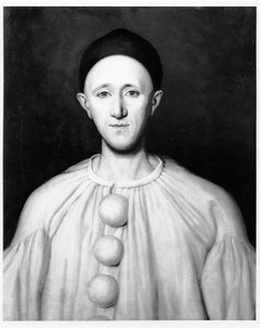 Jean Charles Deburau (1829-73) muotokuva Pierrot