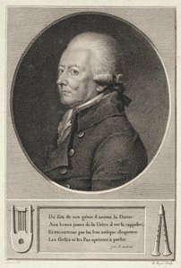 Jean Georges Noverren (1727-1810) muotokuva, kaivertanut B. Roger tekijältä French School