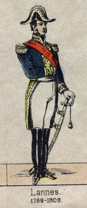 Jean Lannesin muotokuva, Montebellon herttua, Ranskan Marechal (1769-1809) Kuva Epinalista 1800-luvun lopulta. tekijältä French School