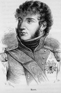 Joachim Muratin (1767 - 1815) muotokuva - Henri Martinin "Ranskan historiassa" tekijältä French School