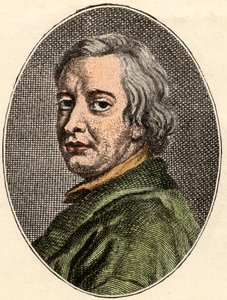 John Drydenin, englantilaisen runoilijan (1631-1700) muotokuva. tekijältä French School