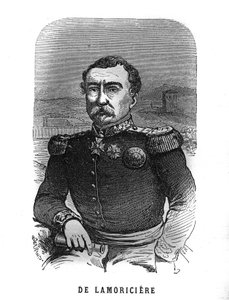 Joseph Vantinin muotokuva, dit Youssouf (1808-1866), ranskalainen kenraali. Kaiverrus "Les Illustrations De L