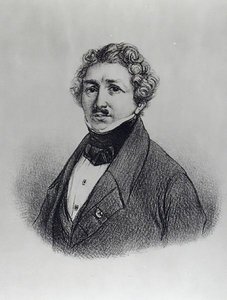 Louis-Jacques Daguerren (1787-1851) muotokuva tekijältä French School