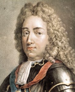 Louis-Joseph of Bourbonin, Vendomen herttuan muotokuva, värikaiverrus tekijältä French School