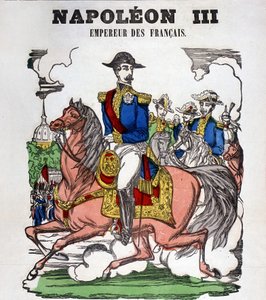Napoleon III:n muotokuva. Kuva Epinalista tekijältä French School