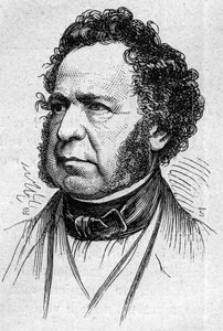 Paul Noaillesin herttua (1802-1885), ranskalaisen historioitsijan ja akateemikon muotokuva. Kaiverrus "" Le Monde Illustré" -julkaisussa nro 883, 14. maaliskuuta 1874. tekijältä French School
