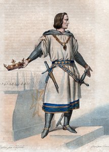 Ranskan kuninkaan Philip II Augustuksen (1165-1223) muotokuva. tekijältä French School