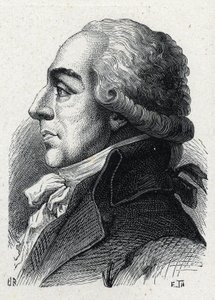 Pierre Louis Roedererin (1754-1835) muotokuva ranskalaisesta asianajajasta ja poliitikosta. Kaiverrus vuodelta 1889. Yksityinen kokoelma. tekijältä French School