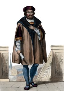 Pierre de Ronsardin (1524-1585), ranskalaisen runoilijan muotokuva. tekijältä French School