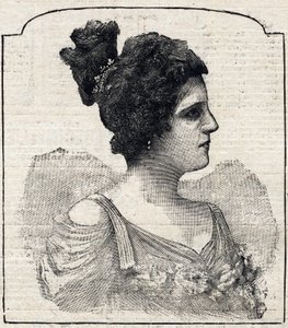 Prinsessa Caraman-Chimayn muotokuva (Caraman Chimay) (Clara Ward - 1873 - 1916) tekijältä French School