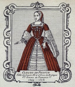 Muotokuva Ranskan kuningatar Claudesta (1499-1524) tekijältä French School