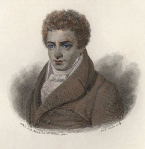 Robert Fultonin (1765-1815), yhdysvaltalaisen insinöörin muotokuva. "" Hyödyllisten miesten muotokuvia"" tekijältä French School