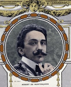 Robert de Montesquioun (1855-1921), ranskalaisen kirjailijan muotokuva. tekijältä French School