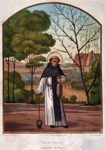 Muotokuva Saint Fiacresta (eremitaasi lähellä Meaux