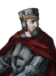 Simon IV de Montfortin, Leicesterin 5. jaarlin (1150-1218), ranskalaisen aatelisen, muotokuva. tekijältä French School