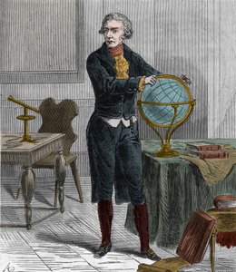 Sir Friedrich Wilhelm Herschelin (1738-1822), brittiläisen saksalaisen tähtitieteilijän ja fyysikon muotokuva - William Herschelin muotokuva saksalaissyntyinen brittiläinen tähtitieteilijä - Kaiverrus "" Tieteet kaikkien ulottuville - suosittu fysiikka ja  tekijältä French School
