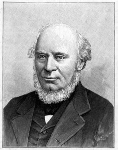 Sir John Fowlerin (1817-1898) muotokuva englantilaisesta insinööristä. tekijältä French School