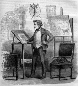 Tony Johannotin muotokuva (Antoine Johannot dit tekijältä French School