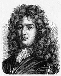 Vaubanin muotokuva (1633 - 1707). (Sébastien Le Prestre de Vauban) (Ranskan marsalkka ja sotilasinsinööri) - "" Album de la Sciencessa; maineikkaat tiedemiehet; Suuria löytöjä””” 1896. tekijältä French School