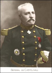 Ranskalaisen kenraalin Noel Edouard de Curieres de Castelnaun (1851-1944) muotokuva. 1900-luvun sd-postikortti. tekijältä French School