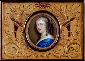 Enclosin (tai Ninon de Lenclosin tai Ninon de Lanclosin) ranskalaisen kirjailijan Anne "" Ninon"" muotokuva tekijältä French School