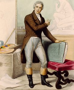 Taidemaalari Jacques-Louis Davidin muotokuva tekijältä French School