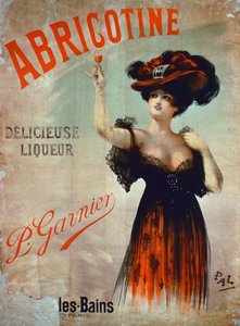 Abricotine-mainosjuliste, valmistaja P. Garnier, Pariisi